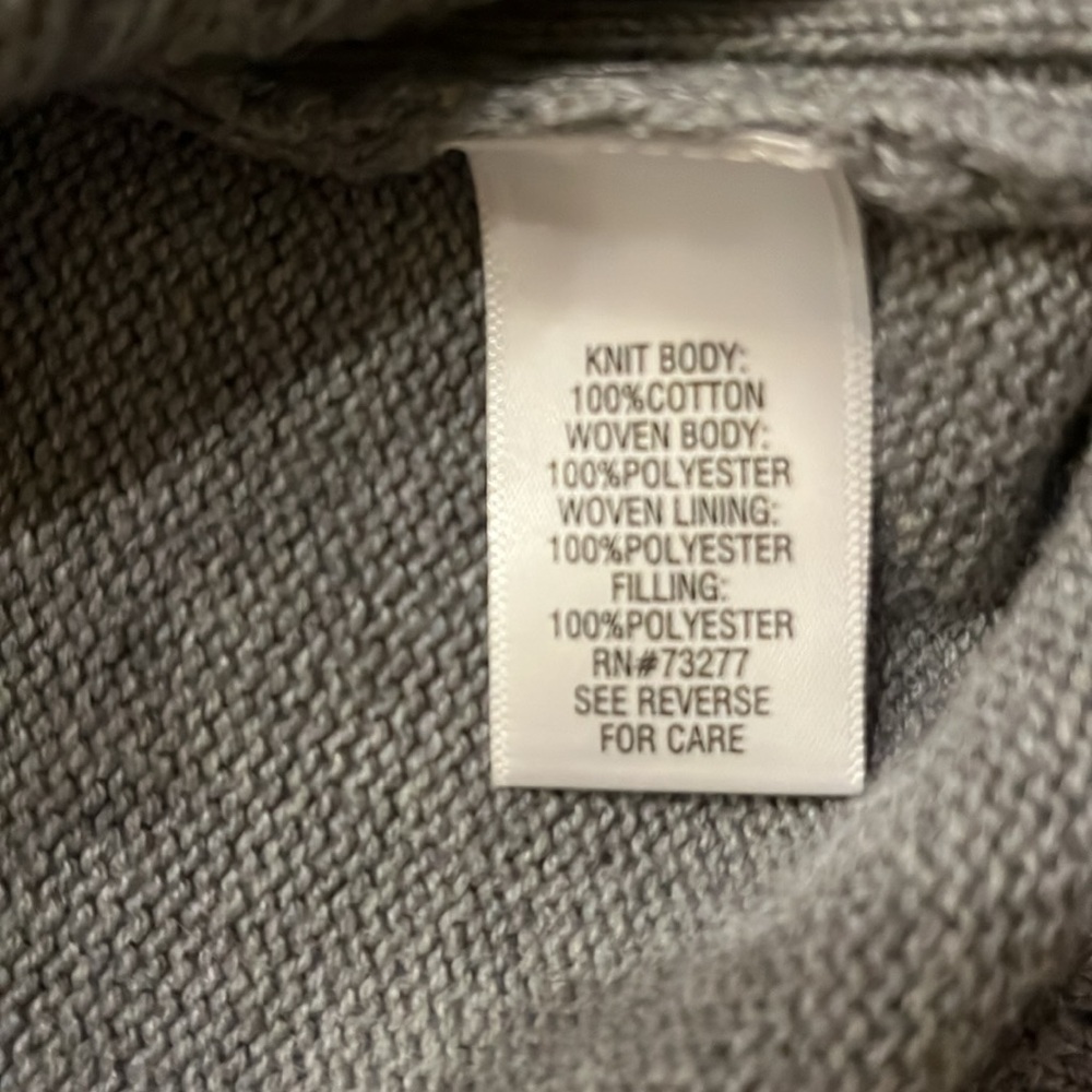 Croft & Barrow Gray Sweater Jacket Size L - Picture 6 of 7